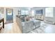 Comfortable living room with a large gray sectional, a patterned rug, and stylish accents for a cozy ambiance at 3208 Pecan Orchard Way, Charleston, SC 29414