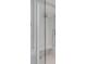 All white tile in glass enclosed shower with a bench at 330 Concord St # 18F, Charleston, SC 29401