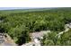 Aerial view showcases property nestled among trees in a neighborhood at 3997 Aspera Dr, Summerville, SC 29483