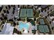 Aerial view featuring tennis courts and a luxurious community pool at 3997 Aspera Dr, Summerville, SC 29483