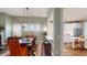 Dining room with natural light from shuttered windows at 3997 Aspera Dr, Summerville, SC 29483