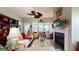 Cozy living room featuring a fireplace and natural light at 3997 Aspera Dr, Summerville, SC 29483