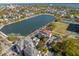 Gorgeous aerial view of the neighborhood highlighting the proximity to the lake and desirable features at 49 Ashley Ave, Charleston, SC 29401
