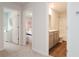 Hallway with a view of a full bathroom and bedroom at 553 Gahagan Rd, Summerville, SC 29486