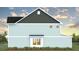 Charming townhome side view featuring gray siding, black roof, and attractive landscaping at 557 Gahagan Rd, Summerville, SC 29486