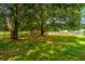 Lush backyard with mature trees providing ample shade and a mix of grasses, perfect for outdoor activities at 5823 Lakeview Dr, Hanahan, SC 29410