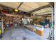 Spacious garage with ample storage, shelving, and plenty of room for vehicles and projects at 700 Preservation Pl, Mount Pleasant, SC 29464