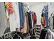 Well-organized walk-in closet with ample hanging space, shelving, and storage at 10 Skyeman Dr, Charleston, SC 29414