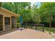 Expansive wooden deck perfect for outdoor entertainment and overlooks lush greenery at 10 Skyeman Dr, Charleston, SC 29414