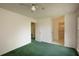 Bedroom showing open door to bathroom, ceiling fan, and open door to another room at 104 Belmont Ct, Ladson, SC 29456