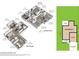 This is a 3D rendering of the first and second floor plan for 110 Levis Song Ct, Goose Creek, SC 29445 at 110 Levis Song Ct, Goose Creek, SC 29445