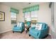 Cozy sitting area with comfortable armchairs, colorful accents, and inviting natural light at 113 Crosscut Ln, Summerville, SC 29486