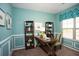 Charming home office with natural light, a wooden desk, and stylish décor at 113 Crosscut Ln, Summerville, SC 29486