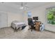 Bedroom with carpet, ceiling fan, a bed, desk, and computer at 1325 Moss Path, Mount Pleasant, SC 29464