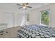 Bedroom featuring carpet, double closets, and natural light at 1325 Moss Path, Mount Pleasant, SC 29464