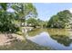 Scenic pond view from the backyard featuring mature trees at 1325 Moss Path, Mount Pleasant, SC 29464