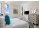 Well-lit bedroom featuring a queen bed, plenty of light, neutral furniture and calming colors at 14 Lockwood Dr # 1C, Charleston, SC 29401