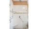 Updated shower with white tiling, mosaic accents, and a built-in seat at 15 Rutledge Ave, Charleston, SC 29401