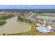 Aerial view of new residential development with lake access, pool, and community areas at 185 Whaler Ave, Summerville, SC 29486