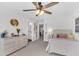 Nicely designed bedroom with ensuite bathroom access and white furnishings at 185 Whaler Ave, Summerville, SC 29486