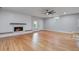 Bright living room featuring a cozy fireplace, hardwood floors, and ample natural light at 1986 Elaine St, Johns Island, SC 29455