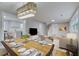 Open-concept living space showcasing a kitchen, dining, and living area at 1986 Elaine St, Johns Island, SC 29455