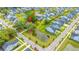An aerial shot showing the layout of a residential area with ponds and neatly arranged homes at 2596 Hatch Dr, Johns Island, SC 29455