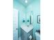 Well-lit half bathroom with modern fixtures, vanity and stylish decor at 2596 Hatch Dr, Johns Island, SC 29455