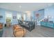 Comfortable living area featuring an open layout and staircase at 2596 Hatch Dr, Johns Island, SC 29455