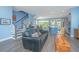 Spacious living room featuring open layout and staircase at 2596 Hatch Dr, Johns Island, SC 29455
