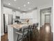 Modern kitchen featuring a large island, stainless steel appliances, and white cabinets at 267 Palmetto Walk Dr, Summerville, SC 29486
