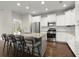 Modern kitchen featuring a large island, stainless steel appliances, and white cabinets at 267 Palmetto Walk Dr, Summerville, SC 29486