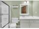 Clean bathroom featuring a shower, modern vanity, and ample lighting at 3 Birmingham Ct, Charleston, SC 29407
