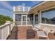 Exterior deck with comfortable seating and great views of the surrounding area at 3009 Palm Blvd, Isle of Palms, SC 29451