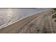 Sandy beach view featuring tire tracks and foot prints leading into the distance where several people are walking near the water's edge at 3128 Palmetto Blvd, Edisto Island, SC 29438