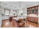 Gourmet kitchen with dual islands, custom cabinetry, and a built-in hutch, great for entertaining at 3128 Palmetto Blvd, Edisto Island, SC 29438