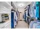 Organized walk-in closet with custom shelving and plenty of storage space at 3128 Palmetto Blvd, Edisto Island, SC 29438