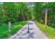 Scenic trail view with a path leading through a green, tree-lined area with signage at 402 Bay Creek Dr, Charleston, SC 29414