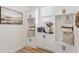 Mudroom features built-in cabinets, a window, seating, and convenient storage at 4314 Grange Cir, Summerville, SC 29486