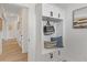 Mudroom with built-in storage and seating, showcasing a practical and stylish entryway at 4314 Grange Cir, Summerville, SC 29486