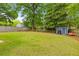 Spacious fenced backyard with storage shed at 4524 Orr St, North Charleston, SC 29405