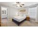 Bright bedroom featuring a bed and ensuite bathroom at 4524 Orr St, North Charleston, SC 29405
