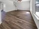Spacious living room showcasing beautiful hardwood floors, natural light, and a modern, open design at 529 Delafield Dr # 529, Summerville, SC 29483