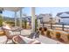Welcoming front porch with cozy seating and landscaped surroundings, ideal for outdoor enjoyment at 782 Clay Field Trl, Summerville, SC 29485