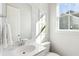 Well-lit powder room features a modern vanity, toilet, and a window for natural light at 782 Clay Field Trl, Summerville, SC 29485