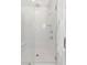 Bright and modern walk-in shower with tiled walls and rainfall shower head at 782 Clay Field Trl, Summerville, SC 29485