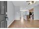 Inviting living space with hardwood floors and an open floor plan at 822 Rue Dr, Charleston, SC 29414