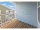 Private outdoor patio offers a cozy retreat with views of the surrounding neighborhood at 9206 Southern Oak Ln, Ladson, SC 29456