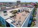 Stunning roof deck featuring outdoor seating and panoramic views of the city at 1 Vendue Range # I, Charleston, SC 29401