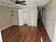 Spacious bedroom with hardwood floors, ceiling fan and ample closet space at 103 Bruce Ct, Summerville, SC 29486